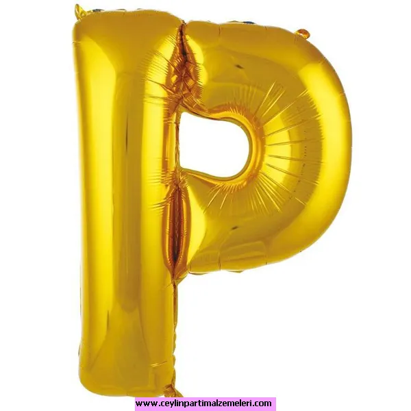P Gold Folyo Balon